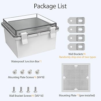 Amazon.co.jp: LMioEtool ABSプラスチック 防塵防水IP65ヒンジ付